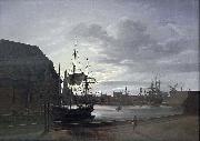 Johan Christian Dahl Frederiksholms Canal in Copenhagen with Christian IV's Brewery Germany oil painting artist